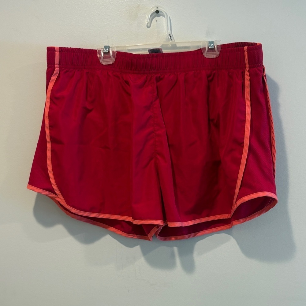 Vibrant Red Women's Athletic Shorts